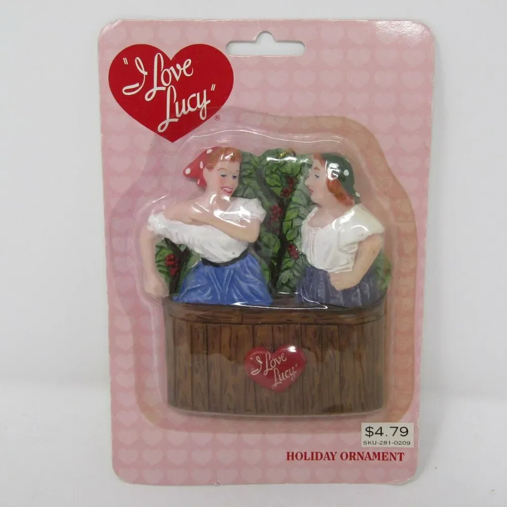 Kurt S. Adler I Love Lucy Grape Stomping Ornament New in Package Vintage TV Show